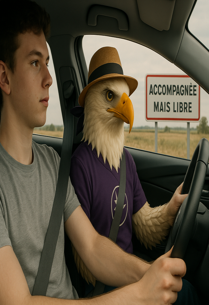 Élève en voiture